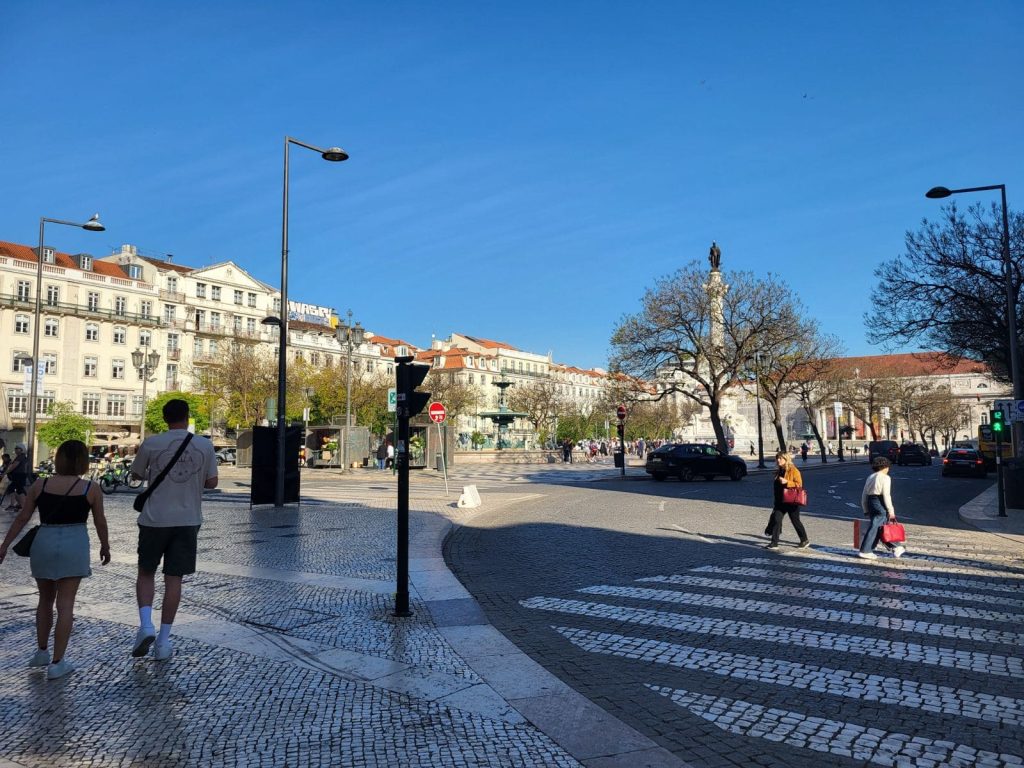 Piazza Dom Pedro IV a Lisbona